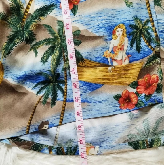 Campia Moda Mens 2XL Rayon Short Sleeve Button-Up - Picture 6 of 8